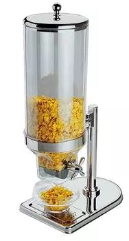 Диспенсер для мюсли 4,5л 22х17,5х52см поликарб. с крышк. нерж. APS 11805