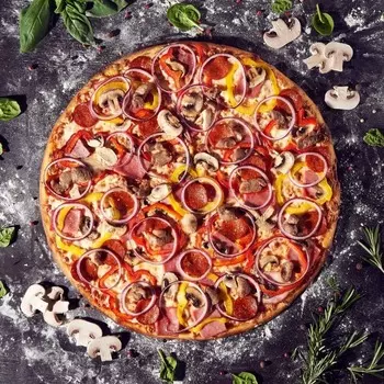 Доска для пиццы с ручками 350х20 мм бук