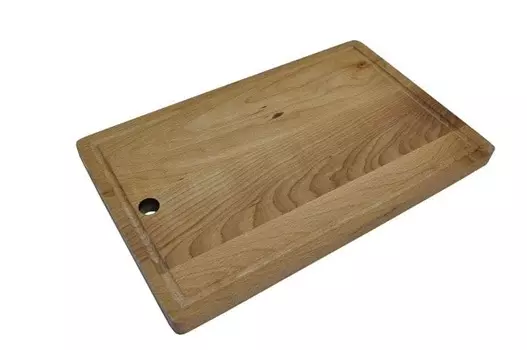 Доска разделочная бук 400*250*20мм с желобком Resto (Россия) | 1921