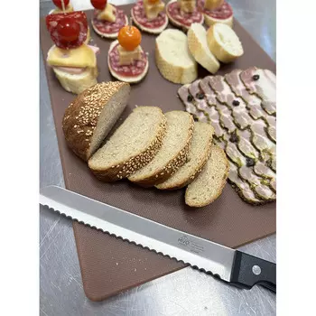 Доска разделочная пластиковая MVQ 65035CBNZ 500х350х18мм коричневая