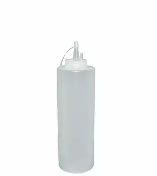 Емкость для соуса 700мл d=68мм h=240мм с крышкой белая Мастергласс | 1741