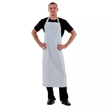 Фартук мясника 120х120 см.длинный белый влагозащитный полиуретан