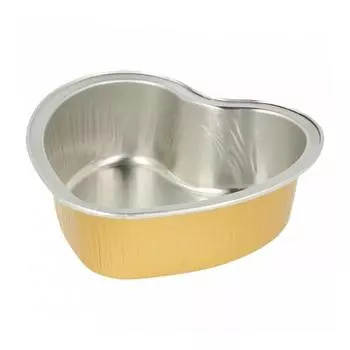 Форма алюминиевая для выпекания "Сердце" золотая, 100 мл, 100 шт Garcia De Pou | 206.02