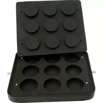 Форма для 9 круглых тарталеток d=81 мм для тарталетницы Kocateq DHTartmatic Plate 40