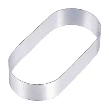 Форма для формирования торта Pujadas 771.025 Овал L=25см нержавеющая сталь