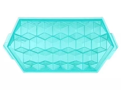 Форма для льда Resto 431225209 16 ячеек зеленая