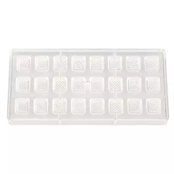 Форма для шоколада "Квадрат" 24 ячейки 21х18х13мм поликарбонат P.L. Proff Cuisine | PC-1219