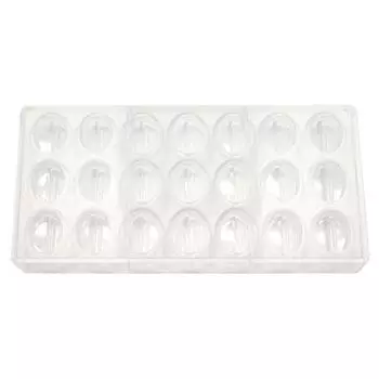 Форма для шоколада "Овал" 21 ячейка 35х27х12мм поликарбонат P.L. Proff Cuisine | PC-1716