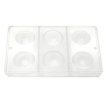 Форма для шоколада "Полусфера" 6 ячеек 55х28мм поликарбонат P.L. Proff Cuisine | PC-2253