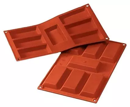 Форма для выпечки Martellato SF054/N | "Прямоугольник" 95х45мм h12мм, 7 ячеек