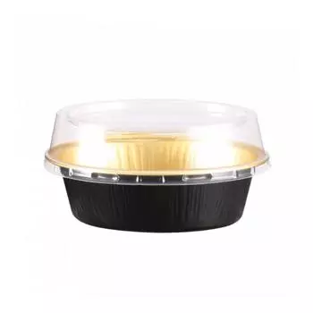 Форма для выпекания 85 мл, 9,7х6,6см, 100шт, алюм, черный/золото, без крышки Garcia De Pou | 214.61