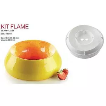 Форма кондитерская KIT FLAME, силикон, 24х8,5см Silikomart | 25.988.87.0065