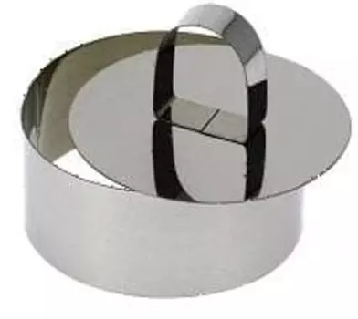 Форма кондитерская "Круг" d=10см h=4,5см с прессом, нерж. Resto (Китай) | 2294