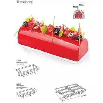 Форма кондитерская Pavoni 250х85х70мм, силикон, 25х8,5см, h 7см Pavoni | KE012FP
