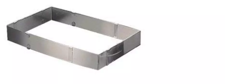 Форма кондитерская раздвижная 19х28/34х54см прямоугольная APS 42 нерж