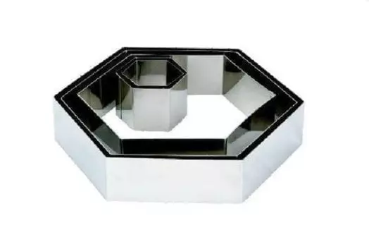 Форма кондитерская "Шестиугольник" 19,5*22см h=5см нерж. MGSteel | CRHN2