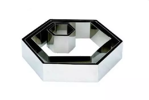 Форма кондитерская "Шестиугольник" 24,5*28см h=5см нерж. MGSteel | CRHN5