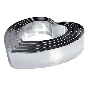 Форма-резак "Сердце" 16х15х5см нерж P.L. Proff Cuisine | RING-HA-18/5