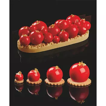 Форма силиконовая для пирожных Pavoni PAVOFLEX PX4314S d20мм h18мм, 4мл, 48 ячеек