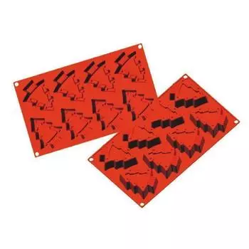 Форма силиконовая "Елка" 8 ячеек 85х70 мм, h 30 мм (30х17,5 см) P.L. Proff Cuisine | C-3043