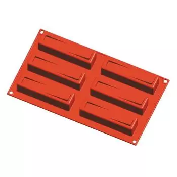 Форма силиконовая "Прямоугольник" 6 ячеек 125х30 мм, h 35 мм (30х17,5 P.L. Proff Cuisine | K-039D