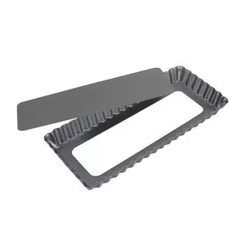 Форма "Тарталетка" прямоуг, рифл. край съемное дно, 25х11х2,4см P.L. Proff Cuisine | SL-CC2026