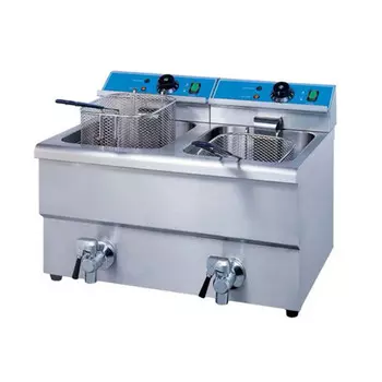 Фритюрница EKSI HEF-12L-2 New с краном