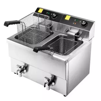 Фритюрница EKSI HEF-8L-2 New с краном