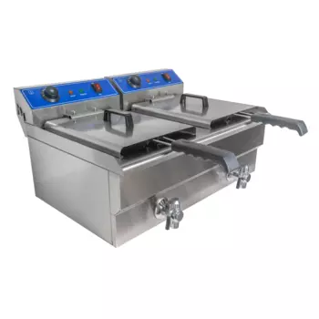 Фритюрница Hualian Machinery HEF-10L (2 емкости)