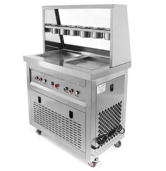 Фризер для жареного мороженого Foodatlas KCB-2F (контейнеры , световой короб, 2 компрессора)