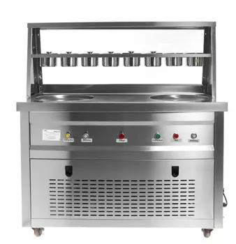 Фризер для жареного мороженого Foodatlas KCB-2Y (контейнеры, стол для топпингов)