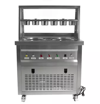 Фризер для жареного мороженого Foodatlas KCB-2Y (контейнеры , световой короб, 2 комрпессора)