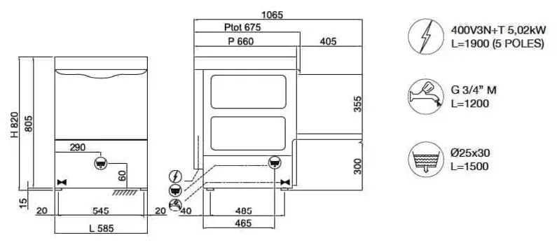 Фронтальная посудомоечная машина Compack X56E
