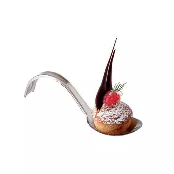 Фуршетная ложка на длинной ручке, серебряная, PS, 50 шт Garcia De Pou | 157.30