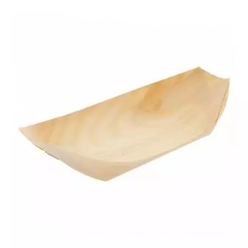 Фуршетная посуда, 19,5х10х2,5 см, деревянный шпон, 50 шт Garcia De Pou | 109.32