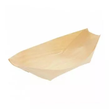 Фуршетная посуда: контейнер 17х8,5х2(h) см, деревянный шпон, 50 шт Garcia De Pou | 183.03