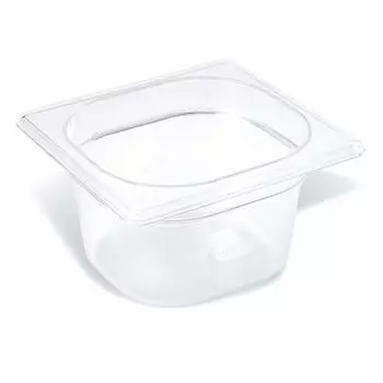 Гастроемкость 1/6х100 мм (176х162х100 мм) 1,6л поликарбонат P.L. Proff Cuisine | JD-P1610