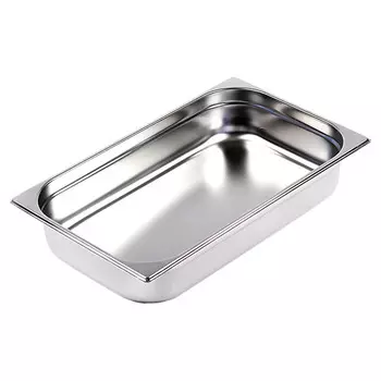 Гастроемкость из нержавеющей стали Hurakan GN 1/1-100, набор 3 шт