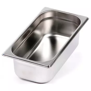 Гастроемкость из нержавеющей стали Hurakan GN 1/3-100, набор 3 шт