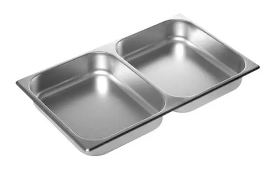 Гастроемкость Luxstahl 1/1х2,5 530х325х65 двухсекционная | 125731