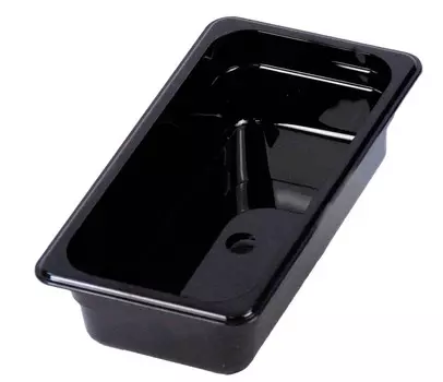 Гастроемкость Luxstahl поликарбонат 1/3х4 (100мм) 327х176 | JW-P134B черная