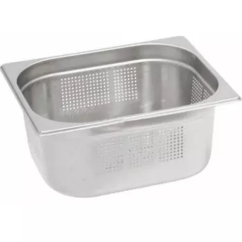 Гастроемкость Maco E12100P 1/2, высота 100, перфорированная, нержавеющая сталь