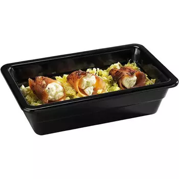 Гастроемкость Pujadas 22043 GN1/4-65мм меламин, черная