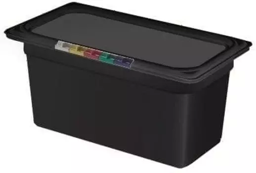 Гастроемкость Restola GN 1/3 325х176х150 (полипропилен) черная | 422101213