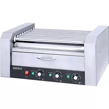 Гриль роликовый Airhot RG-9BW с отделением для подогрева булочек