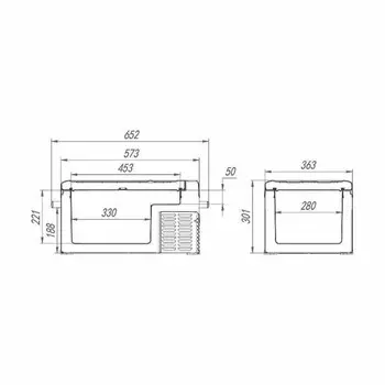 Холодильник автомобильный Alpicool C25 (12/24)