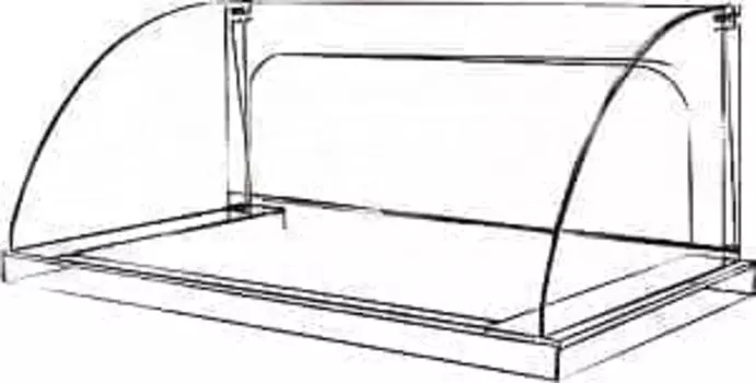 Экран Hurakan HKN-GW7M-GC 580 мм