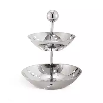 Этажерка 2 яруса h 25см d 16/20см нерж P.L. Proff Cuisine | H0140A