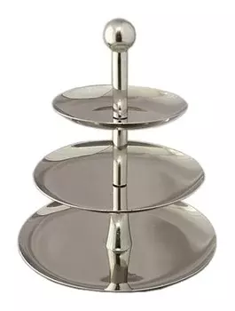Этажерка 3-х ярусная d=17/22/28см h=31см нерж. Resto (Китай) | 913