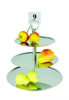 Этажерка 3-х ярусная d=21/24/31см h=36см нерж. для десерта MGSteel | CKST10